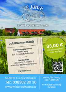 25 Jahre Jubiläum Menü