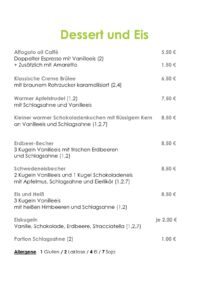 Desserts Hotel Der Wilde Schwan