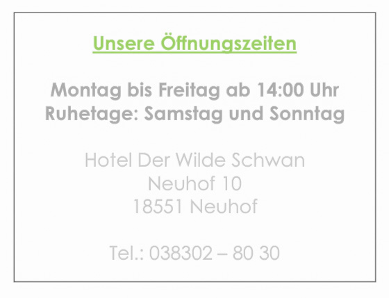 Unsere Öffnungszeiten