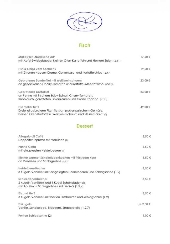 Fisch und Dessert August 2026